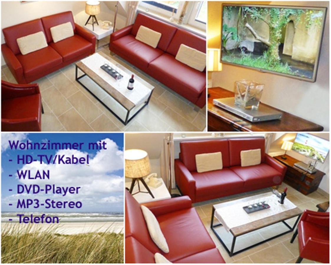 3-Zimmer-Ferienwohnung Deichwiese Westerland 1-3 Personen 外观 照片