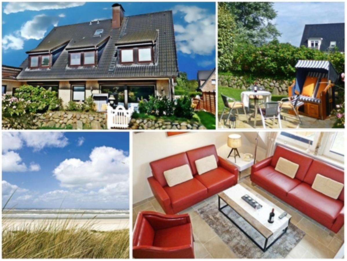 3-Zimmer-Ferienwohnung Deichwiese Westerland 1-3 Personen 外观 照片